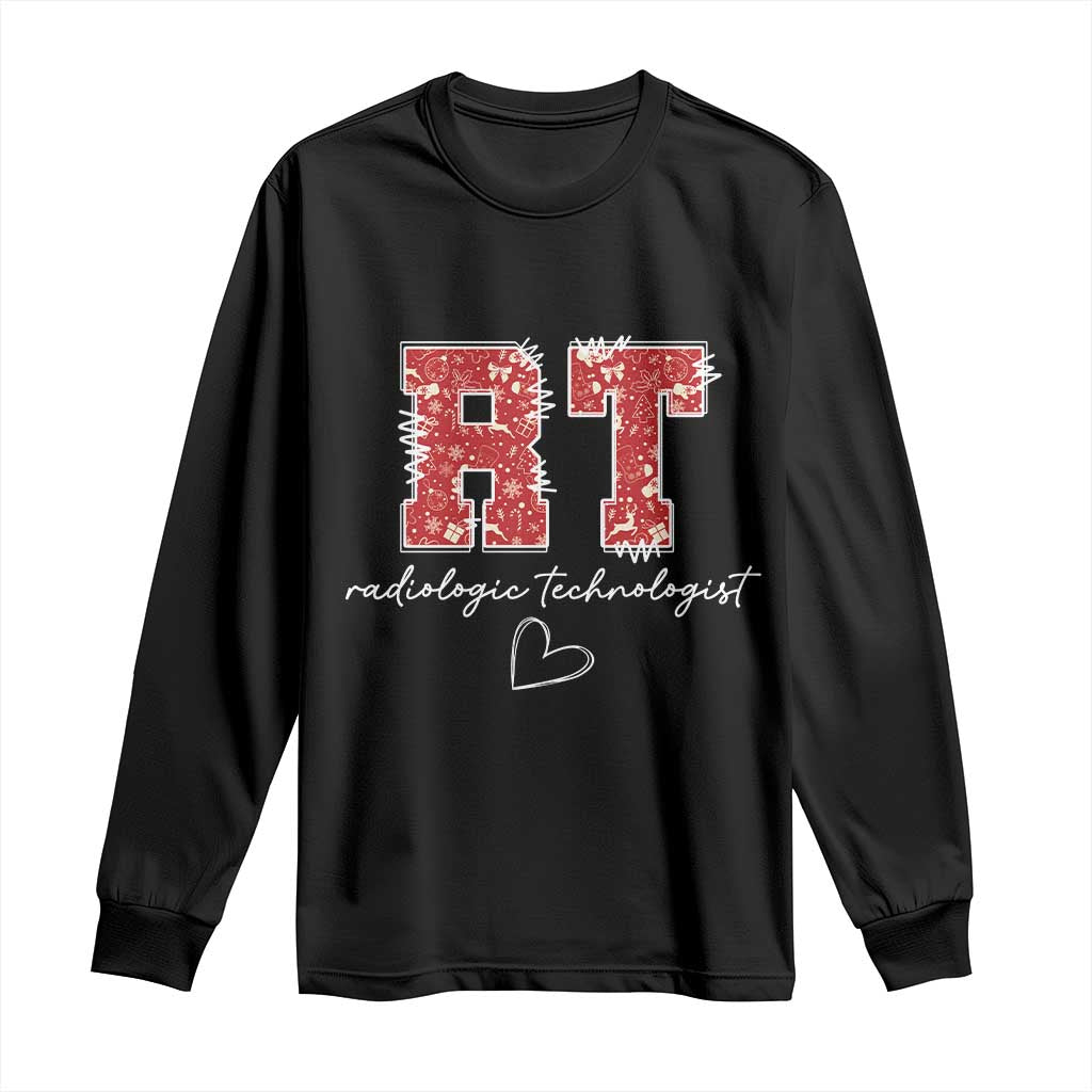 Christmas Radiology Long Sleeve Shirt RT Xray Rad Tech Gift TS10 Black Print Your Wear