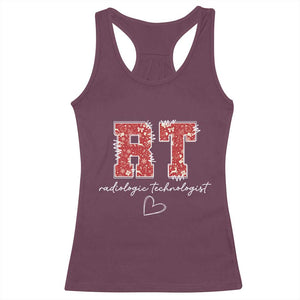 Christmas Radiology Racerback Tank Top RT Xray Rad Tech Gift TS10 Maroon Print Your Wear