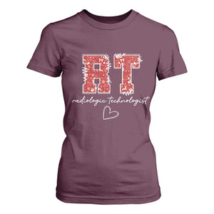 Christmas Radiology T Shirt For Women RT Xray Rad Tech Gift TS10 Maroon Print Your Wear