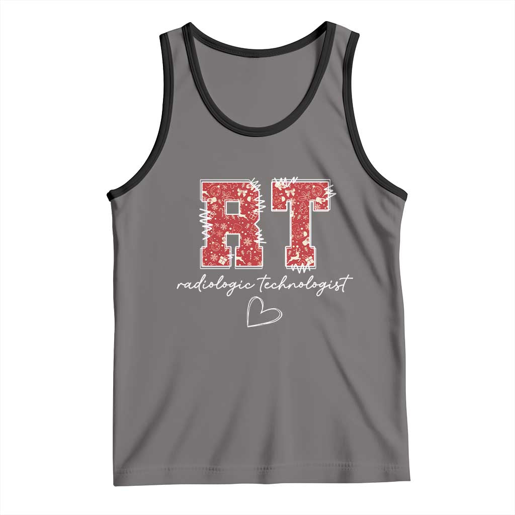 Christmas Radiology Tank Top RT Xray Rad Tech Gift TS10 Deep Heather Black Print Your Wear