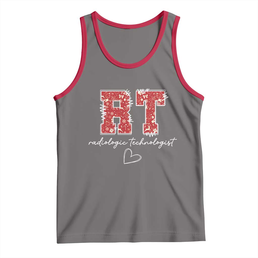Christmas Radiology Tank Top RT Xray Rad Tech Gift TS10 Deep Heather Red Print Your Wear