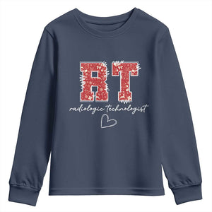 Christmas Radiology Youth Sweatshirt RT Xray Rad Tech Gift TS10 Navy Print Your Wear