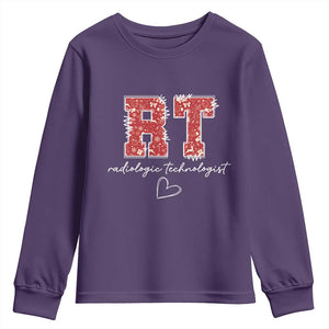 Christmas Radiology Youth Sweatshirt RT Xray Rad Tech Gift TS10 Purple Print Your Wear