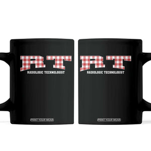 Christmas Radiology Technologist Coffee Mug Buffalo Plaid RT Rad Tech Gift - Print Your Wear