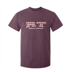 Christmas Radiology Technologist T Shirt For Kid Buffalo Plaid RT Rad Tech Gift TS10 Maroon Print Your Wear