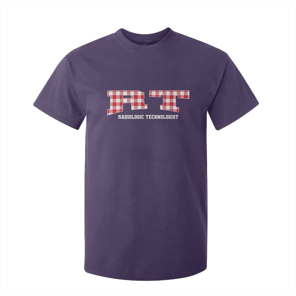 Christmas Radiology Technologist T Shirt For Kid Buffalo Plaid RT Rad Tech Gift TS10 Purple Print Your Wear