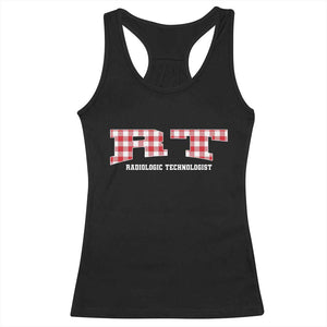 Christmas Radiology Technologist Racerback Tank Top Buffalo Plaid RT Rad Tech Gift TS10 Black Print Your Wear