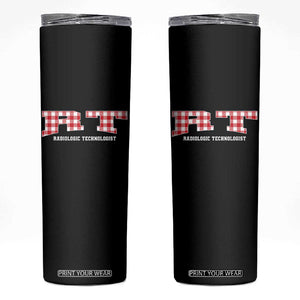 Christmas Radiology Technologist Skinny Tumbler Buffalo Plaid RT Rad Tech Gift TS10 Black Print Your Wear