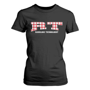Christmas Radiology Technologist T Shirt For Women Buffalo Plaid RT Rad Tech Gift - Print Your Wear