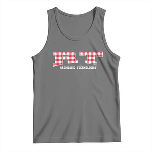 Christmas Radiology Technologist Tank Top Buffalo Plaid RT Rad Tech Gift TS10 Black Heather Print Your Wear