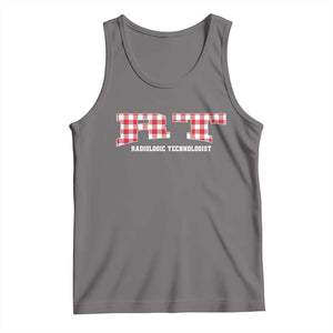 Christmas Radiology Technologist Tank Top Buffalo Plaid RT Rad Tech Gift TS10 Deep Heather Print Your Wear