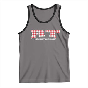 Christmas Radiology Technologist Tank Top Buffalo Plaid RT Rad Tech Gift TS10 Deep Heather Black Print Your Wear