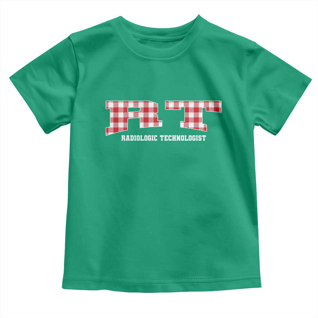 Christmas Radiology Technologist Toddler T Shirt Buffalo Plaid RT Rad Tech Gift TS10 Irish Green Print Your Wear