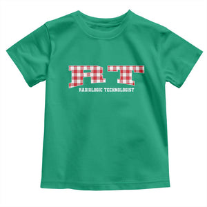 Christmas Radiology Technologist Toddler T Shirt Buffalo Plaid RT Rad Tech Gift TS10 Irish Green Print Your Wear