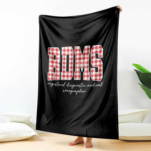 Christmas RDMS Throw Blanket Buffalo Plaid Sonographer Ultrasound Tech Gift TS10 Print Your Wear