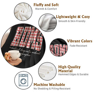 Christmas RDMS Throw Blanket Buffalo Plaid Sonographer Ultrasound Tech Gift TS10 Print Your Wear