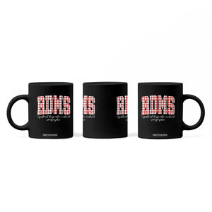 Christmas RDMS Coffee Mug Buffalo Plaid Sonographer Ultrasound Tech Gift - Print Your Wear