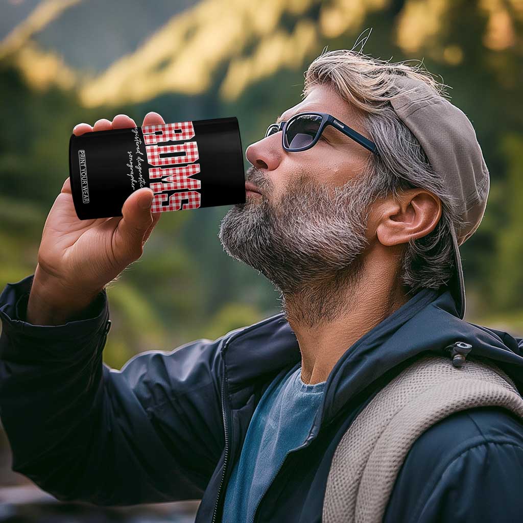 Christmas RDMS 4 in 1 Can Cooler Tumbler Buffalo Plaid Sonographer Ultrasound Tech Gift - Print Your Wear