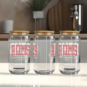 Christmas RDMS Glass Can Buffalo Plaid Sonographer Ultrasound Tech Gift - Print Your Wear