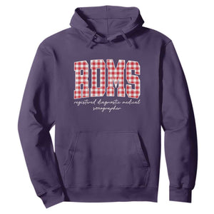 Christmas RDMS Hoodie Buffalo Plaid Sonographer Ultrasound Tech Gift TS10 Purple Print Your Wear