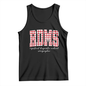 Christmas RDMS Tank Top Buffalo Plaid Sonographer Ultrasound Tech Gift TS10 Black Print Your Wear