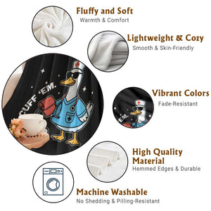 Goose Nurse Throw Blanket Cuff Em Cute Nursing Graduation Gift TS10 Print Your Wear