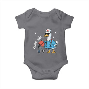 Goose Nurse Baby Onesie Cuff Em Cute Nursing Graduation Gift TS10 Charcoal Print Your Wear