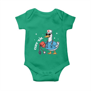 Goose Nurse Baby Onesie Cuff Em Cute Nursing Graduation Gift TS10 Irish Green Print Your Wear