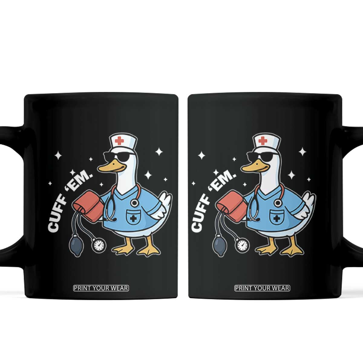 Goose Nurse Coffee Mug Cuff Em Cute Nursing Graduation Gift TS10 Black Print Your Wear