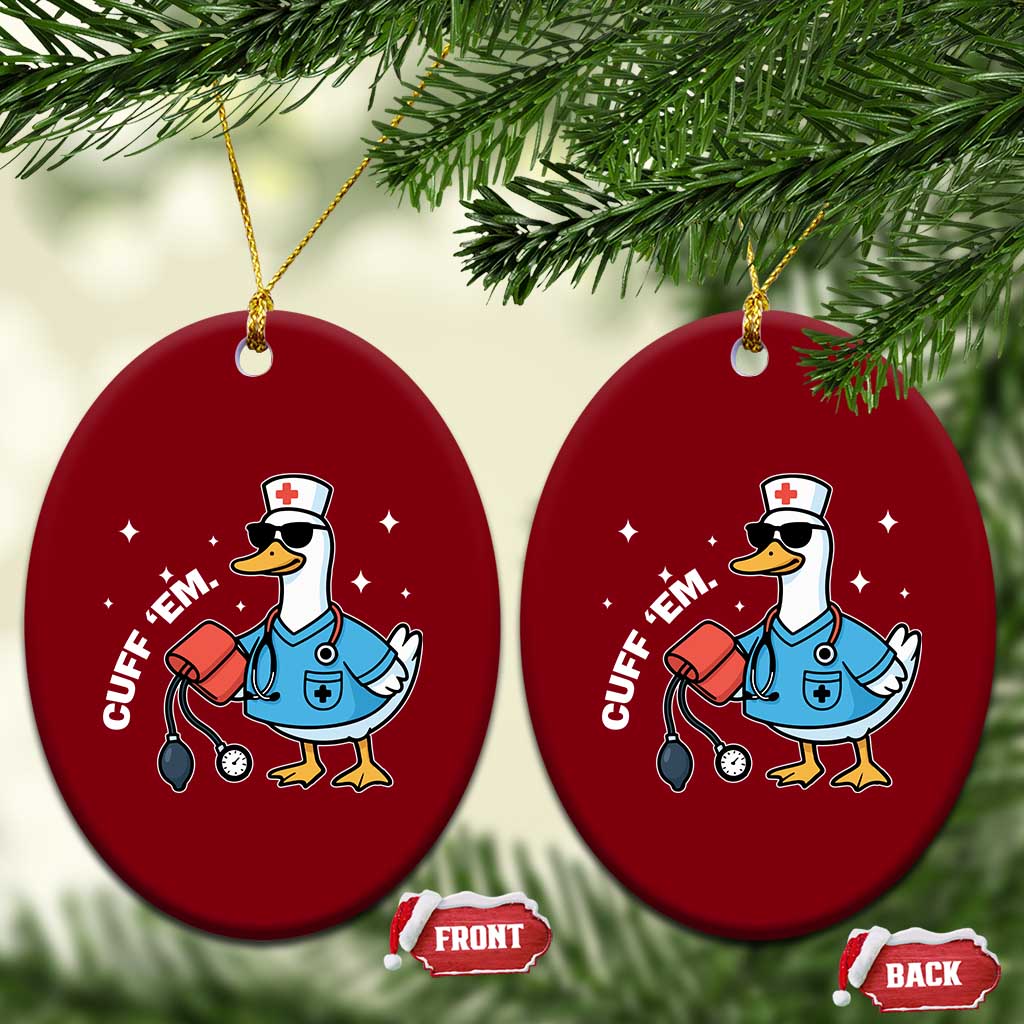 Goose Nurse Ceramic Ornament Cuff Em Cute Nursing Graduation Gift TS10 Print Your Wear
