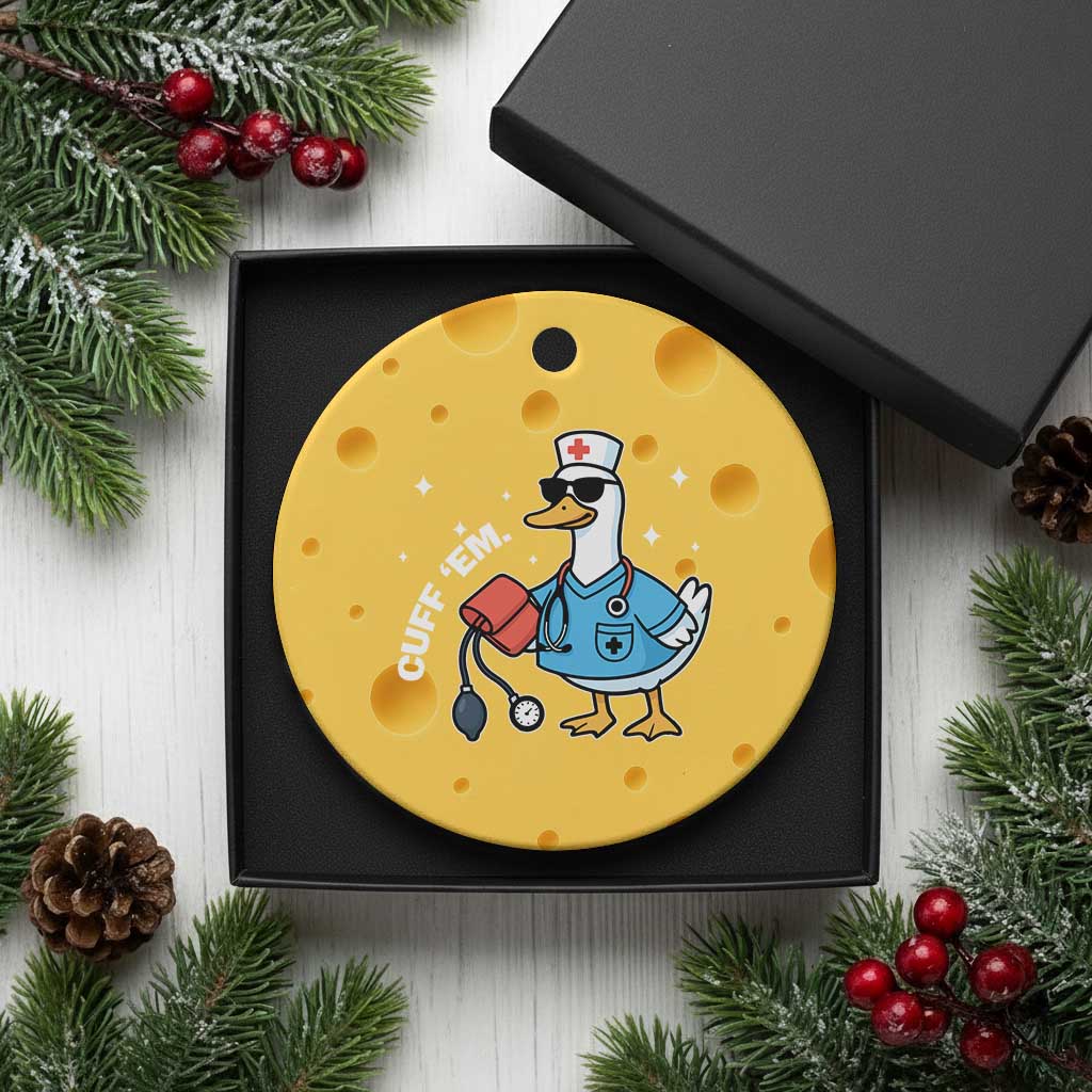 Goose Nurse Ceramic Ornament Cuff Em Cute Nursing Graduation Gift TS10 1pc Yellow Cheese Print Your Wear