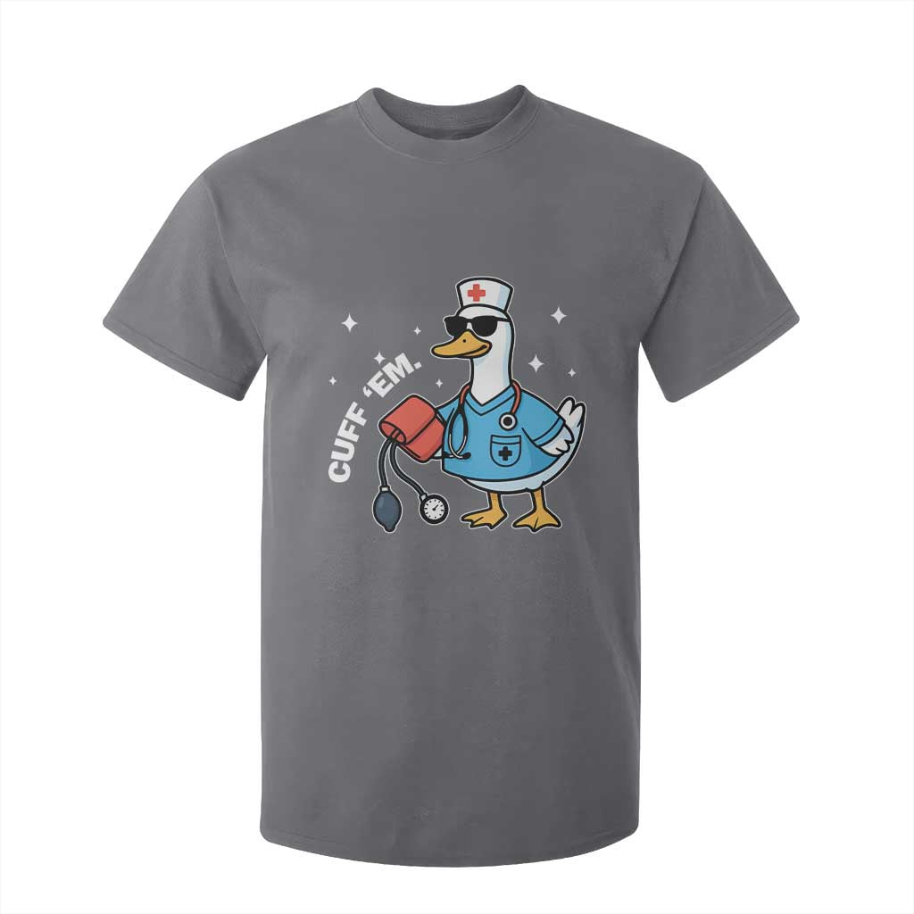 Goose Nurse T Shirt For Kid Cuff Em Cute Nursing Graduation Gift TS10 Charcoal Print Your Wear