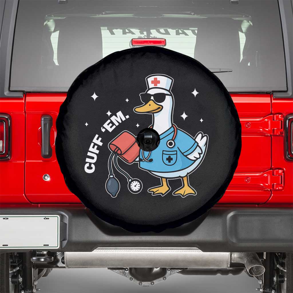 Goose Nurse Spare Tire Cover Cuff Em Cute Nursing Graduation Gift TS10 Black Print Your Wear