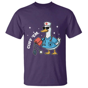 Goose Nurse T Shirt Cuff Em Cute Nursing Graduation Gift TS10 Purple Print Your Wear
