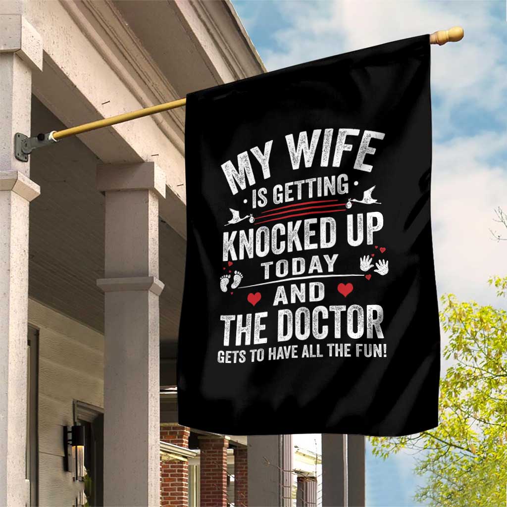 IVF Dad Garden Flag Wife Knocked Up For Embryo Transfer Day TS10 Print Your Wear