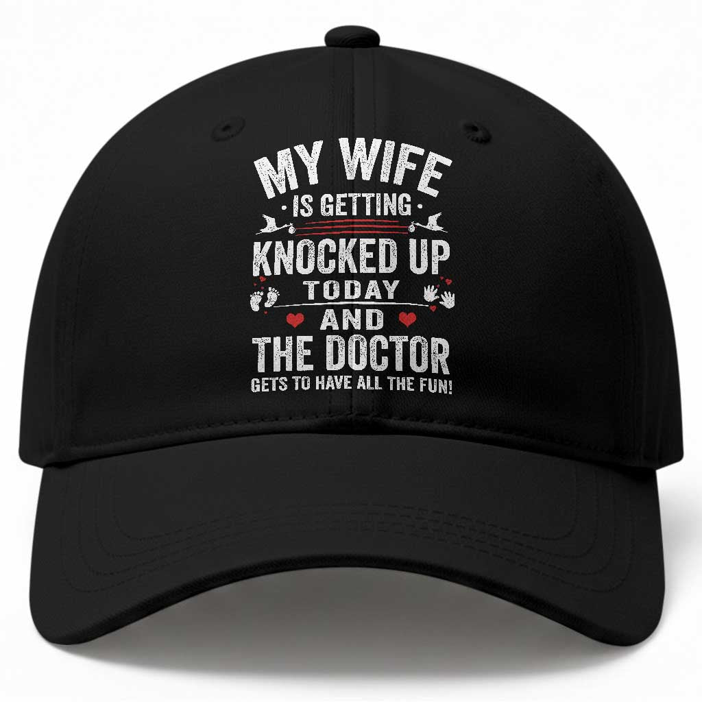 IVF Dad Baseball Cap Wife Knocked Up For Embryo Transfer Day TS10 Print Your Wear