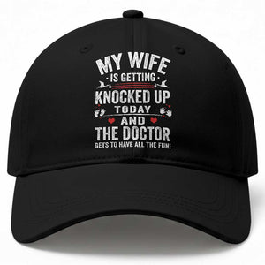 IVF Dad Baseball Cap Wife Knocked Up For Embryo Transfer Day TS10 Print Your Wear