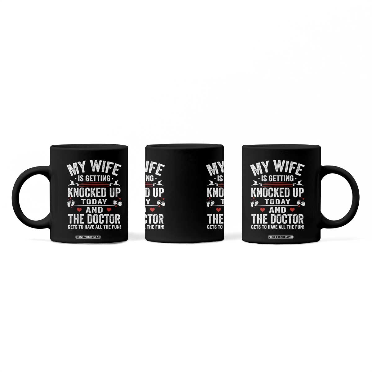 IVF Dad Coffee Mug Wife Knocked Up For Embryo Transfer Day TS10 Print Your Wear