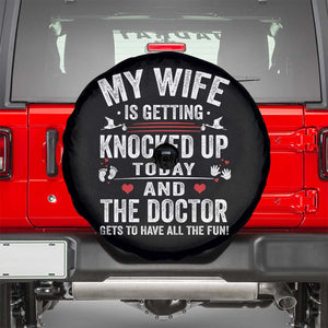 IVF Dad Spare Tire Cover Wife Knocked Up For Embryo Transfer Day TS10 Black Print Your Wear