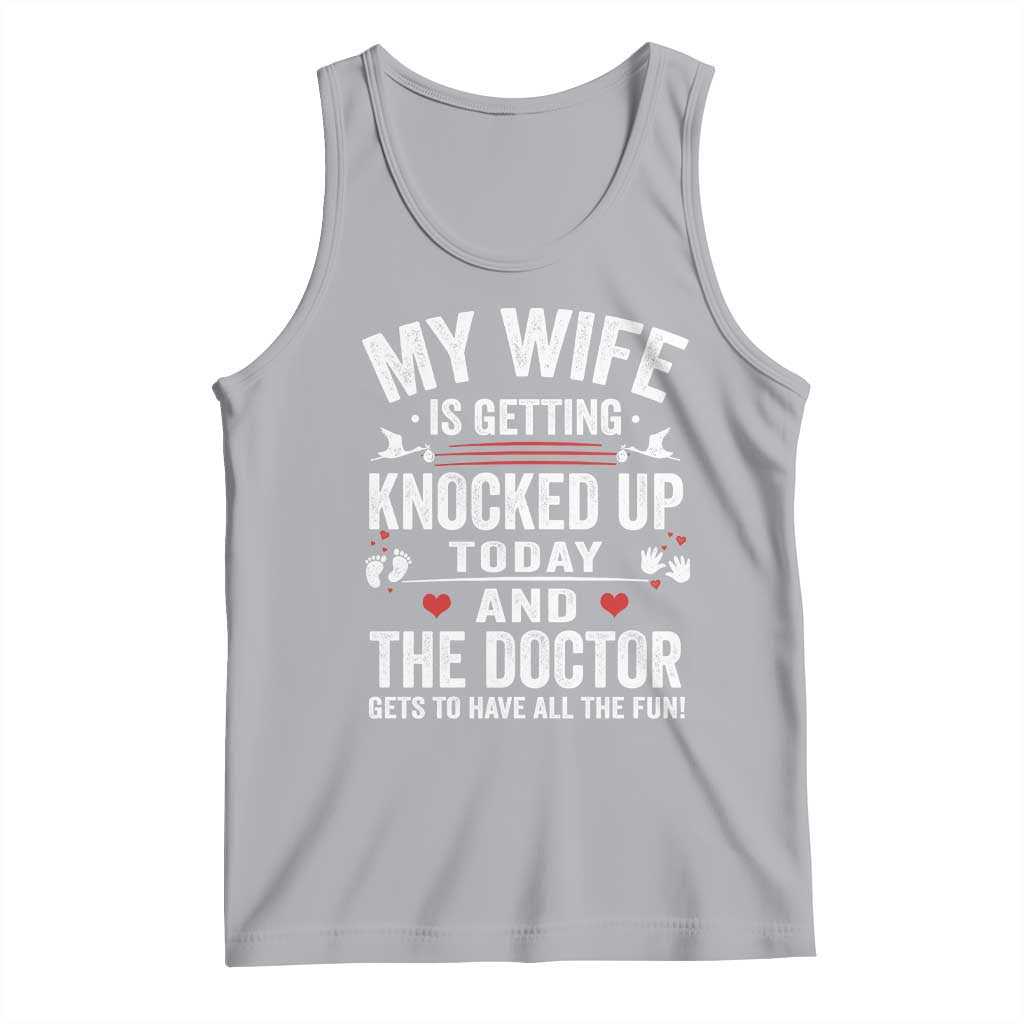 IVF Dad Tank Top Wife Knocked Up For Embryo Transfer Day TS10 Athletic Heather Print Your Wear