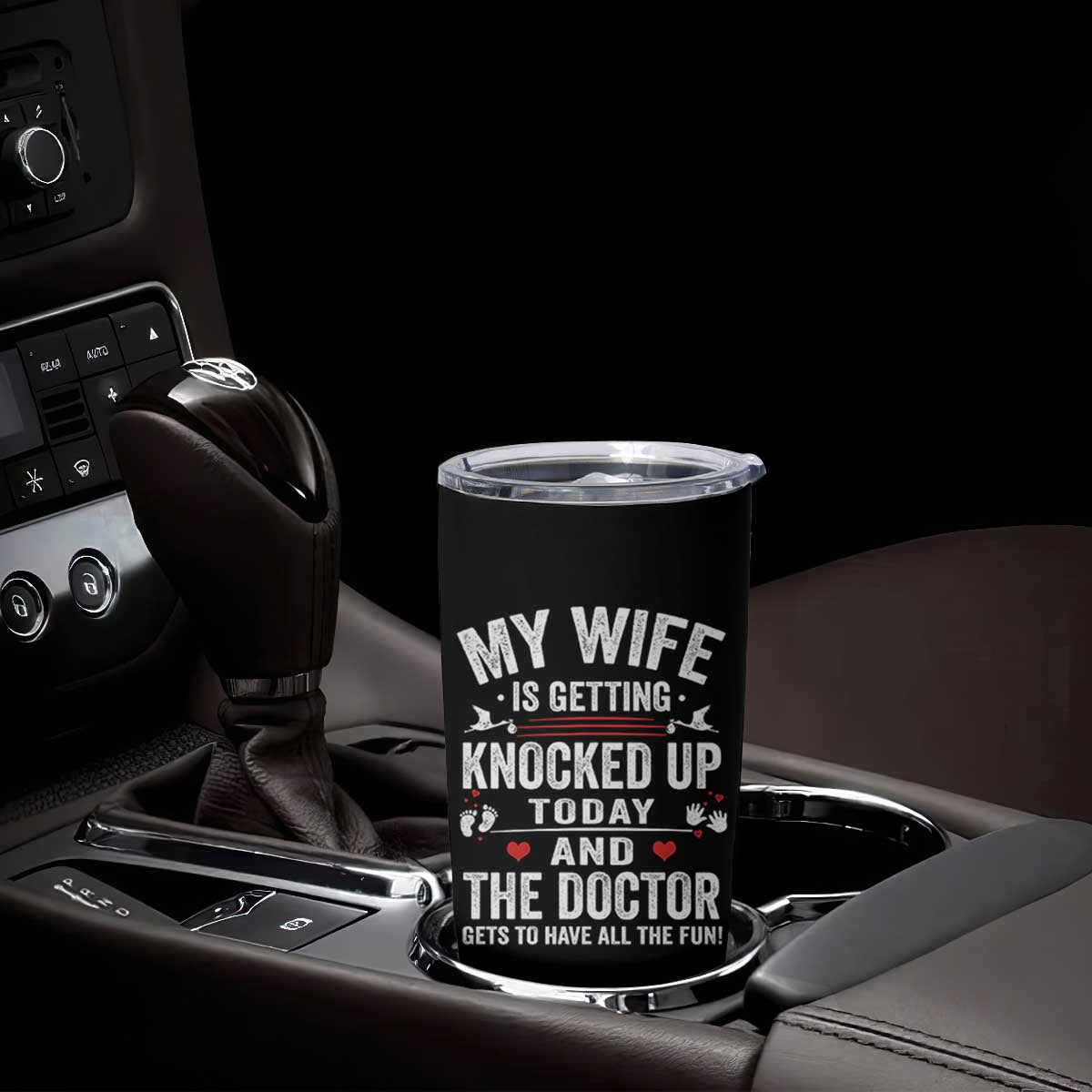 IVF Dad Tumbler Cup Wife Knocked Up For Embryo Transfer Day TS10 Print Your Wear
