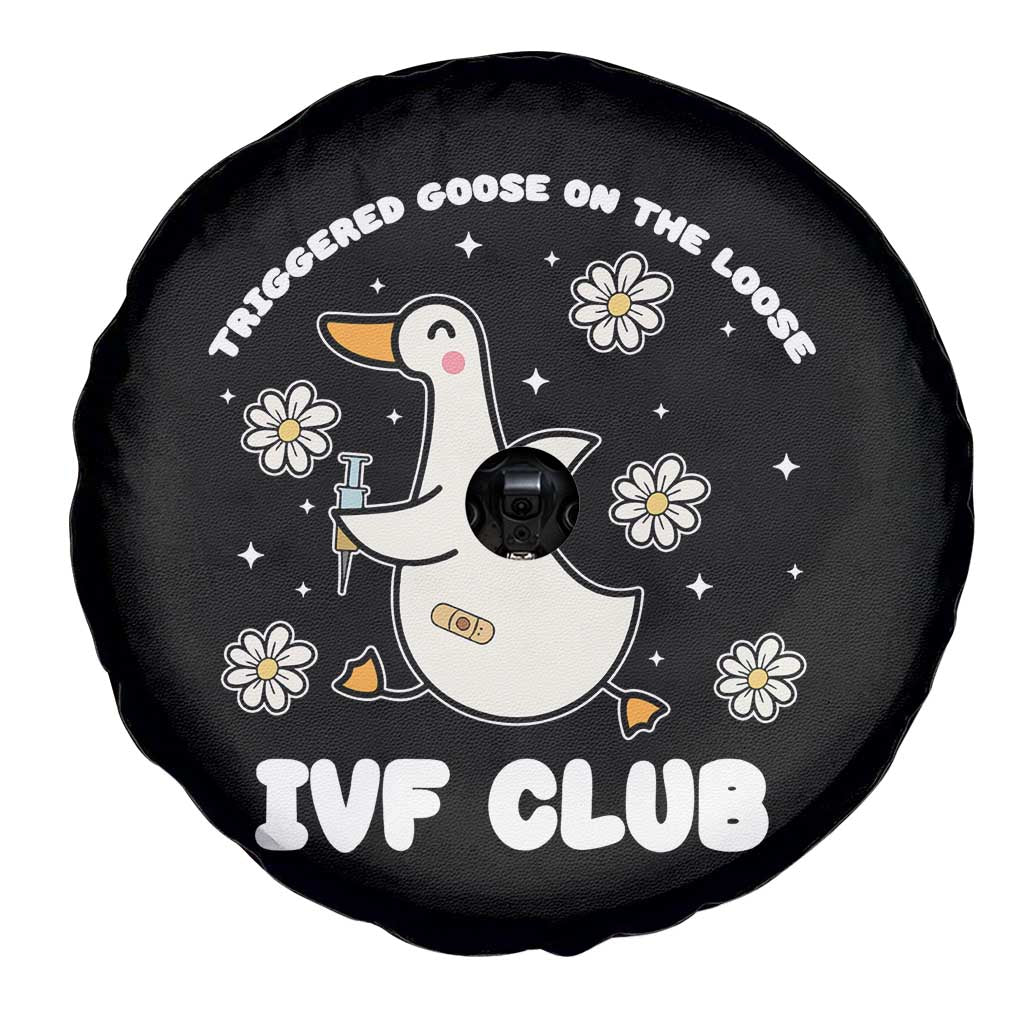 Funny IVF Spare Tire Cover Triggered Goose On The Loose Infertility Support Gift TS10 Print Your Wear