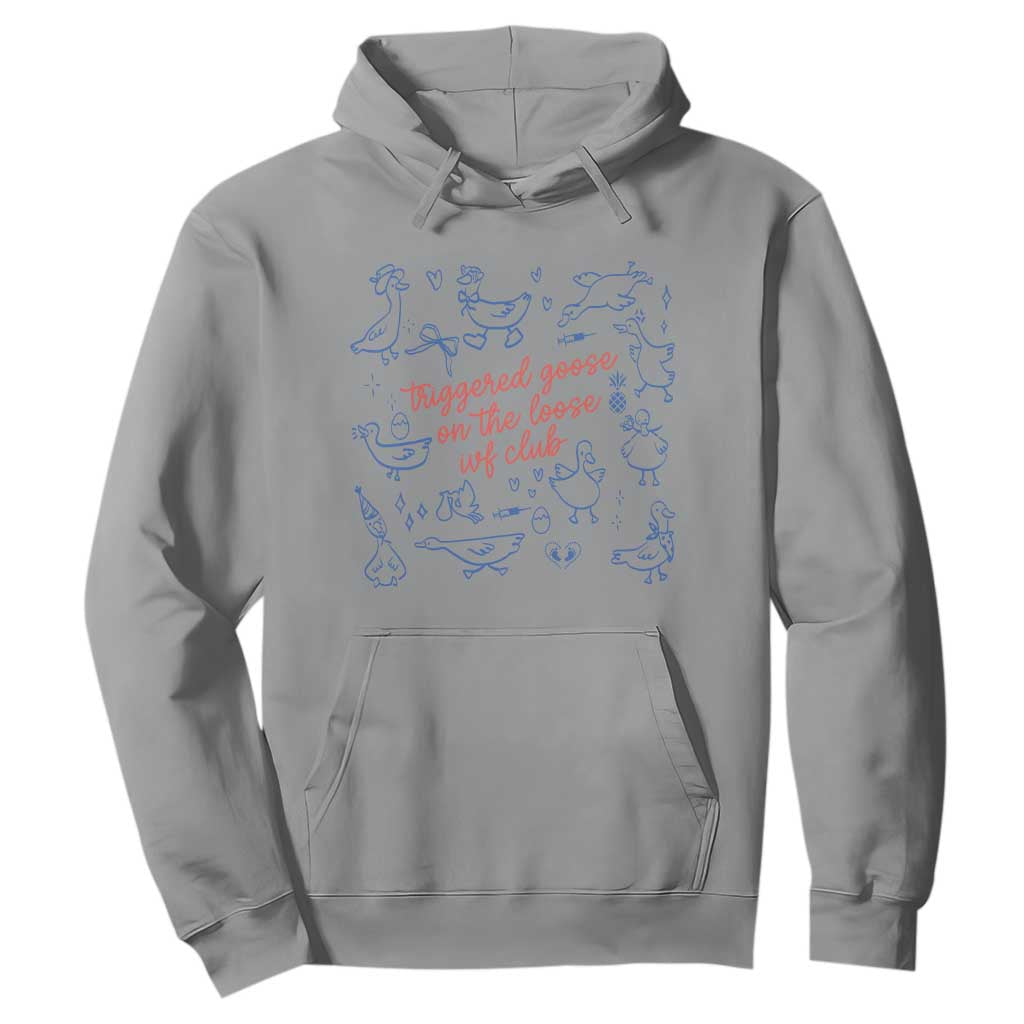 Funny IVF Hoodie Triggered Goose On The Loose Infertility Support TS10 Sport Gray Print Your Wear