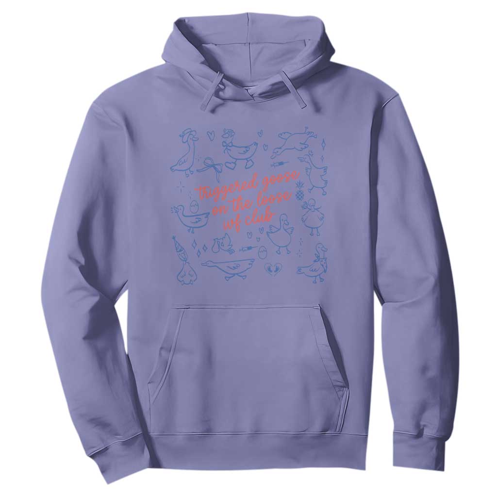 Funny IVF Hoodie Triggered Goose On The Loose Infertility Support TS10 Violet Print Your Wear