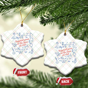 Funny IVF Ceramic Ornament Triggered Goose On The Loose Infertility Support TS10 Print Your Wear
