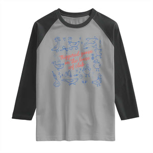 Funny IVF Raglan Shirt Triggered Goose On The Loose Infertility Support TS10 Sport Gray Black Print Your Wear