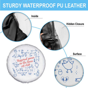 Funny IVF Spare Tire Cover Triggered Goose On The Loose Infertility Support TS10 Print Your Wear