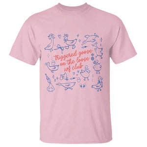 Funny IVF T Shirt Triggered Goose On The Loose Infertility Support TS10 Light Pink Print Your Wear