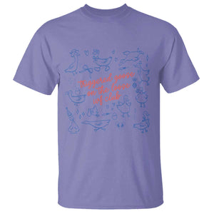 Funny IVF T Shirt Triggered Goose On The Loose Infertility Support TS10 Violet Print Your Wear