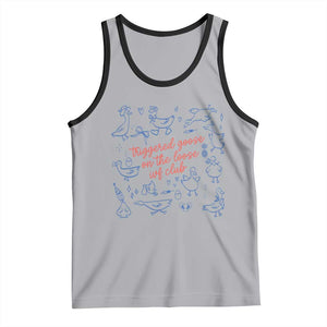 Funny IVF Tank Top Triggered Goose On The Loose Infertility Support TS10 Athletic Heather Black Print Your Wear